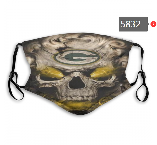 2020 NFL Green Bay Packers #3 Dust mask with filter->nfl dust mask->Sports Accessory